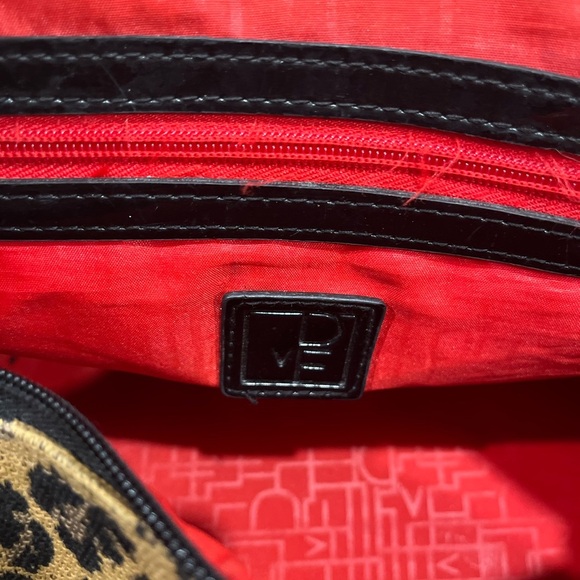 DIANE VON FURSTENBERG Madagascar Leopard Print Canvas Bag Badanco Luggage EUC - Picture 11 of 16